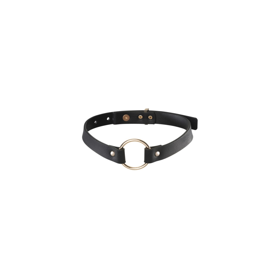 Чокер з екошкіри Bijoux Indiscrets Maze – Single Choker Black фото 1