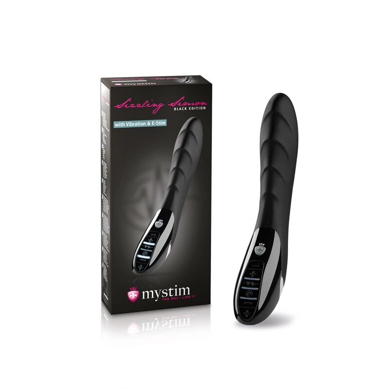 Вибратор с электростимуляцией Mystim Sizzling Simon eStim Black, миостимулятор фото 13