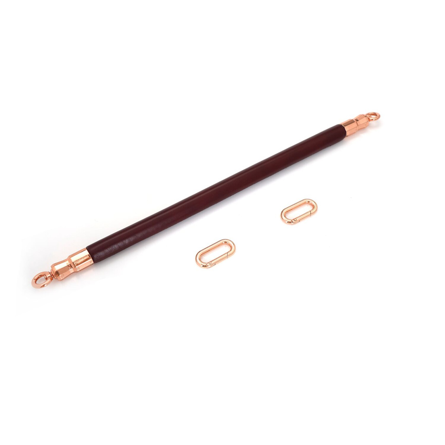 Фіксатор-розпірка для ніг або рук Liebe Seele Wine Red Spreader Bar, дерево + натуральна шкіра фото 2