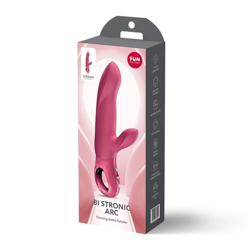 Пульсатор Fun Factory Bi Stronic Arc Raspberry (мятая упаковка!!!) фото 12