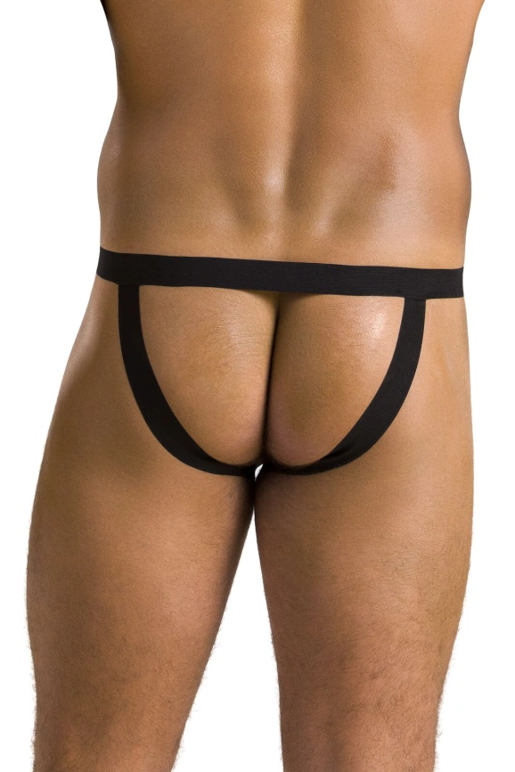 Мужские слипы на шнуровке Passion 044 SLIP BEN XXL/XXXL Black, экокожа, люверсы фото 2