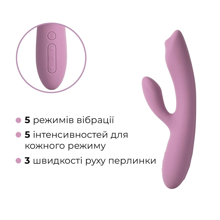 Смарт вібратор-кролик з перлинною стимуляцією точки G Svakom Trysta Neo фото 13