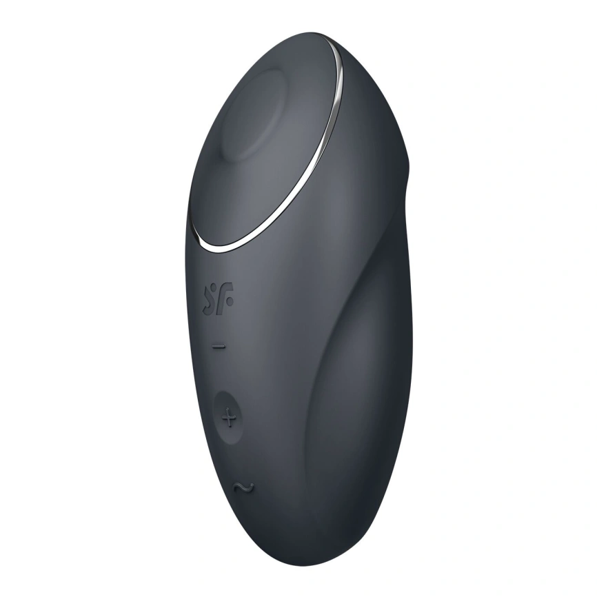 Вибростимулятор-пульсатор Satisfyer Tap & Climax 1 Grey, эффект постукивания пальцем, 2 мотора фото 4