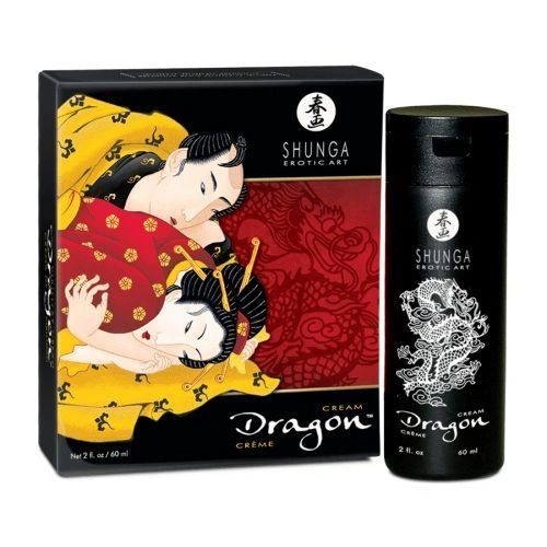 Стимулирующий крем для пар Shunga Dragon Cream (60 мл), эффект тепло-холод и покалывание фото 1