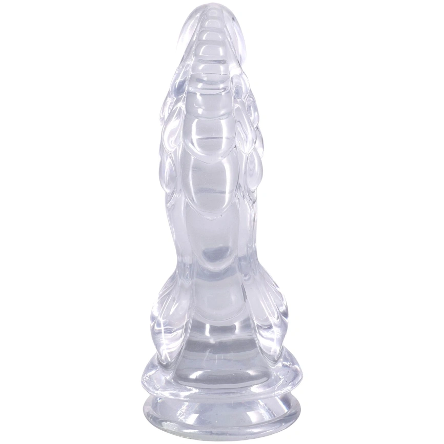 Фэнтезийный фаллоимитатор Doc Johnson Crystal Jellies - Invader Dong 8.5 Inch - Clear фото 3