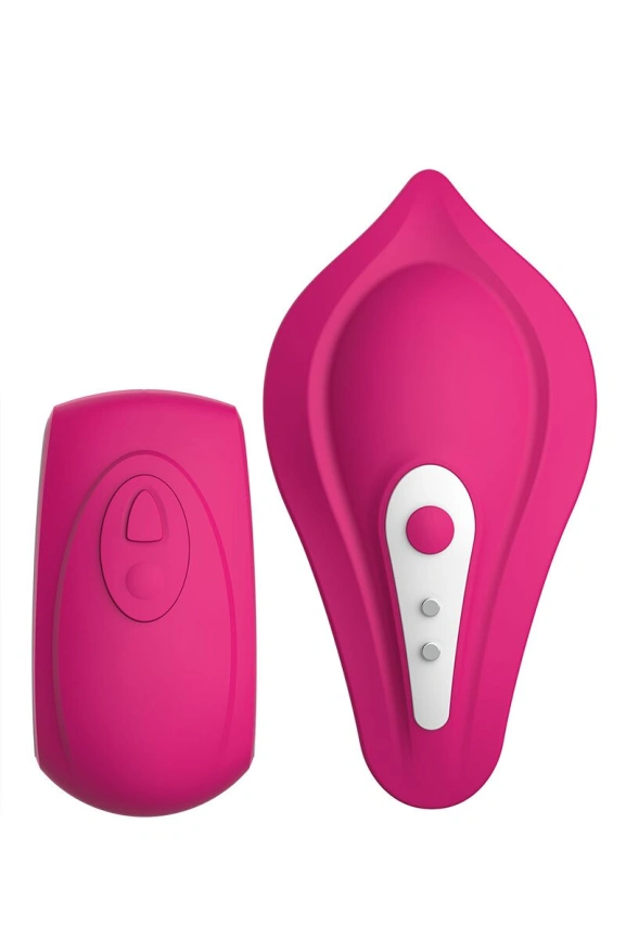 Вибратор в трусики Liebe Panty Vibe Recargable Cerise, нагрев до 39 °C, пульт, трусики S-M в комплекте фото 2
