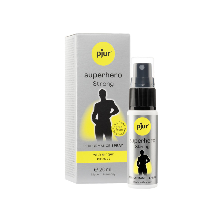 Спрей-пролонгатор pjur Superhero Strong Spray 20 ml, з екстрактом імбиру, без анестетиків фото 7