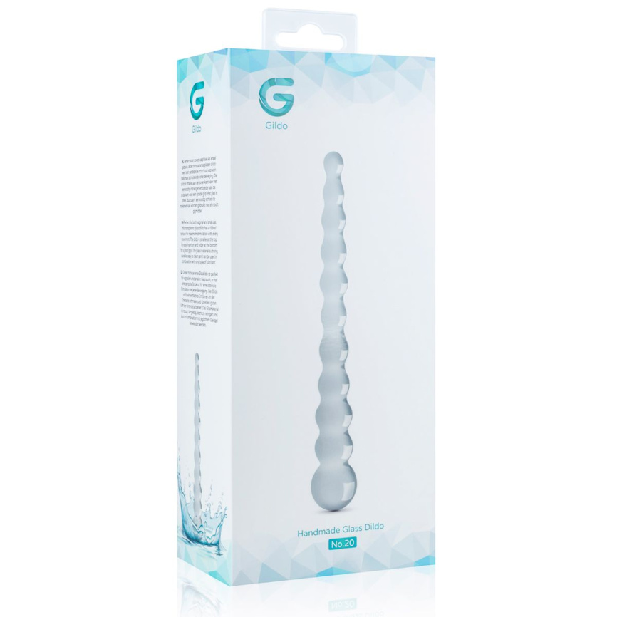 Скляний дилдо у вигляді намистин Gildo Glass Dildo No. 20 фото 5