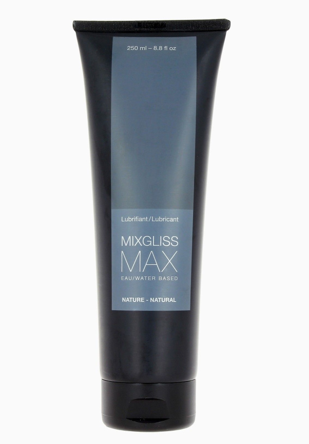 Анальний гель-змазка MixGliss MAX NATURE (250 мл) на водній основі з екстрактом алое фото 1