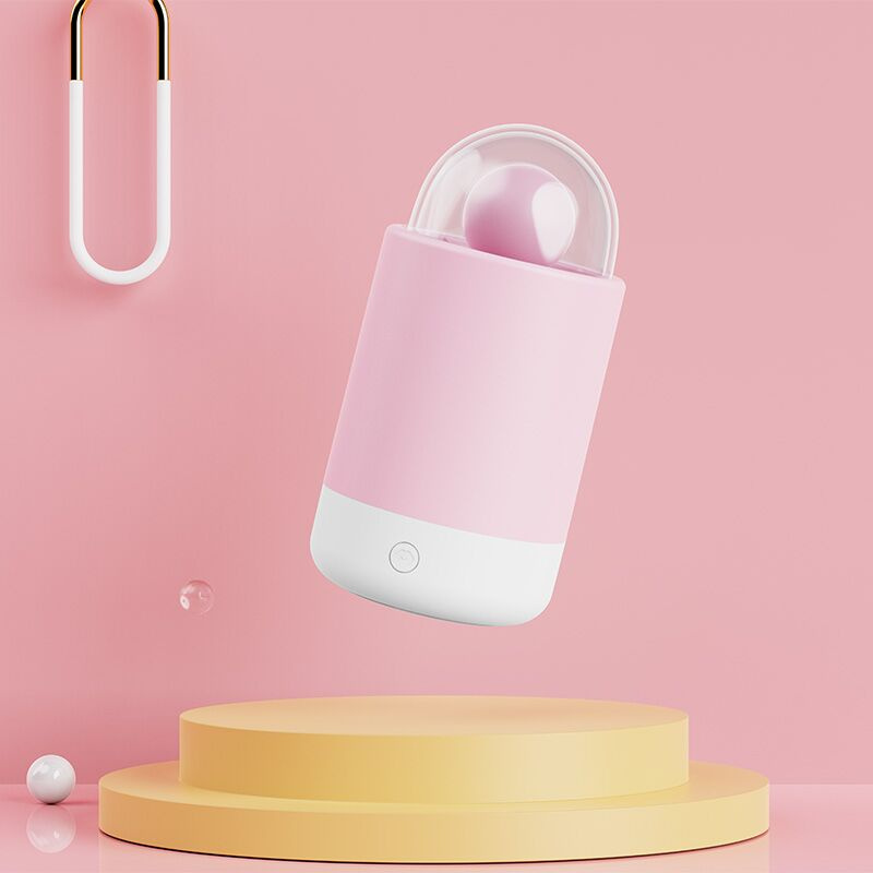 Вібратор-цукерка на паличці KISSTOY Pink Pop, зарядний кейс-нічник, 10 режимів вібрації фото 7