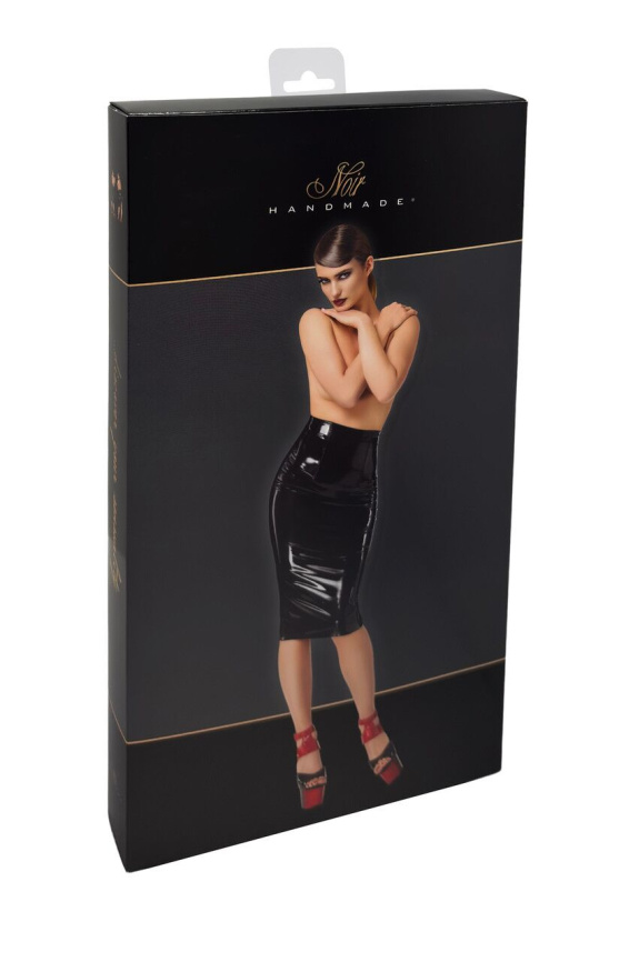 Спідниця Noir Handmade F378 Dominae Column PVC pencil skirt S фото 10