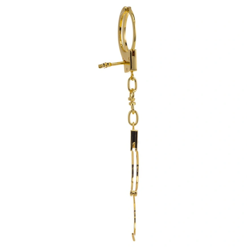 Наручники LOCKINK Pretty-sub Handcuffs, золотистые, металлические, можно открыть без ключа фото 4