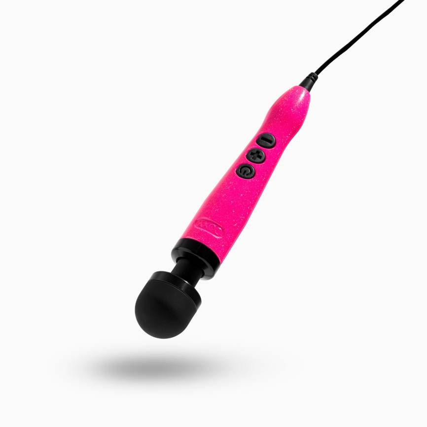 Вібромасажер DOXY Die Cast 3 Hot Pink, дуже потужний, живлення 220В, металевий корпус фото 2