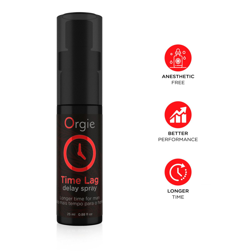 Спрей-пролонгатор Orgie Time Lag Delay Spray, 25 мл, без анестетиків, з пантенолом фото 3