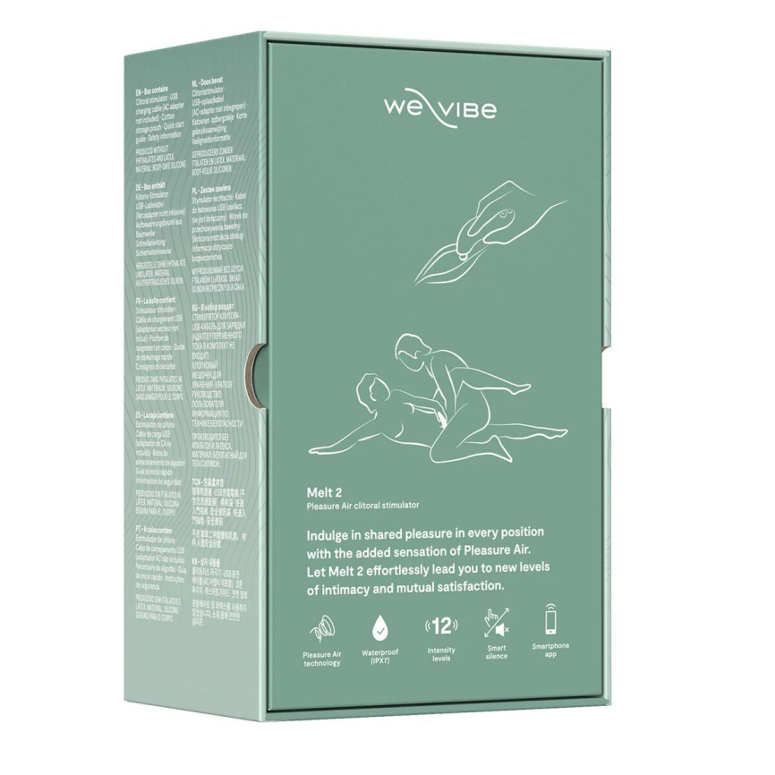Вакуумний смарт-стимулятор для пар We-Vibe Melt 2 Sage (розводи на пакованні) фото 14