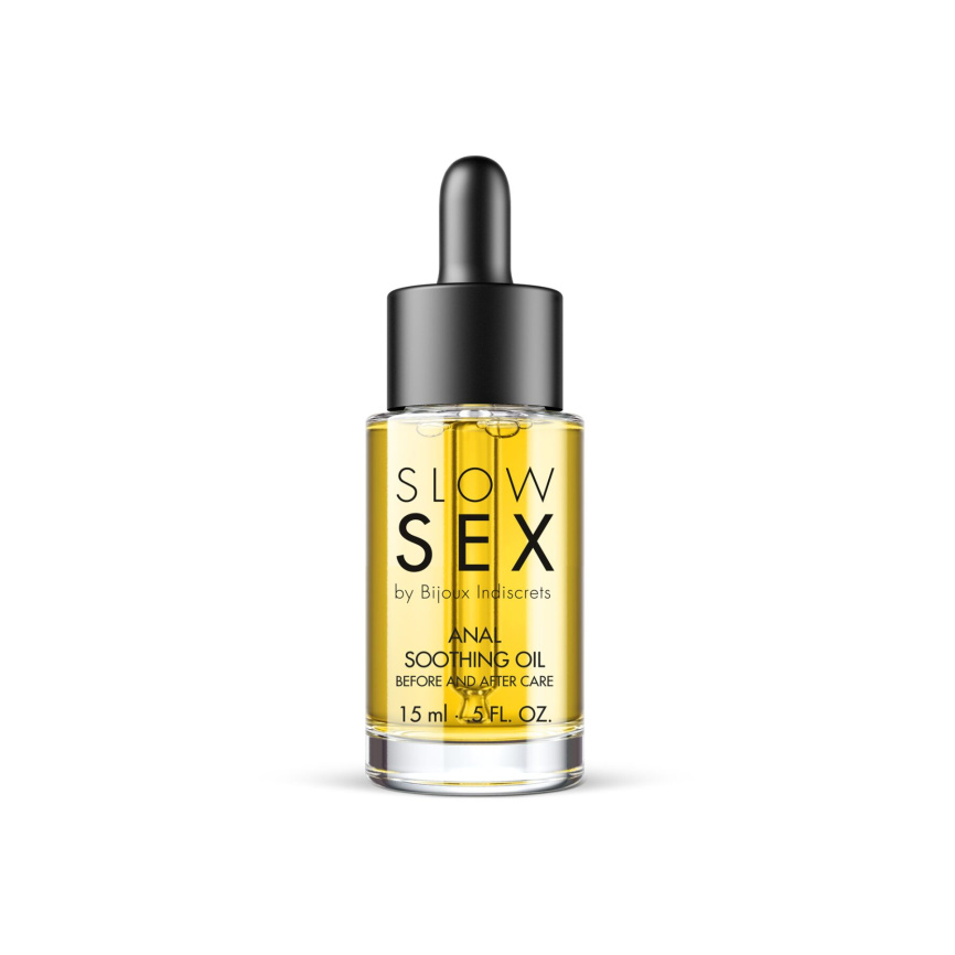 Заспокійлива олія для анального сексу Bijoux Indiscrets Slow Sex Anal Soothing Oil Before & After 15 мл фото 1