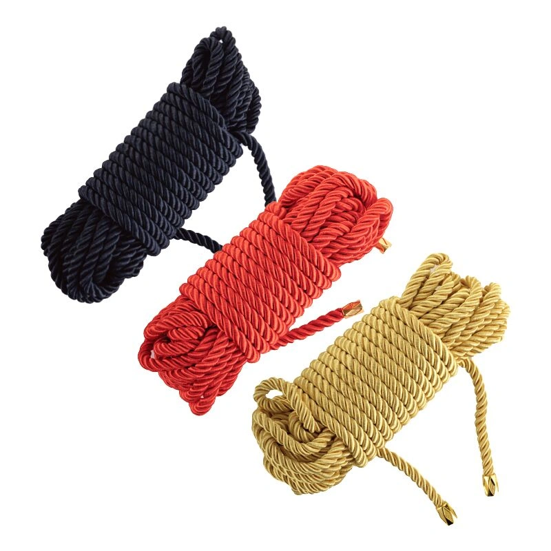 Веревка для шибари LOCKINK SEVANDA Shibari Pratice Rope, золотистая, 8 м, нейлон+хлопок фото 4