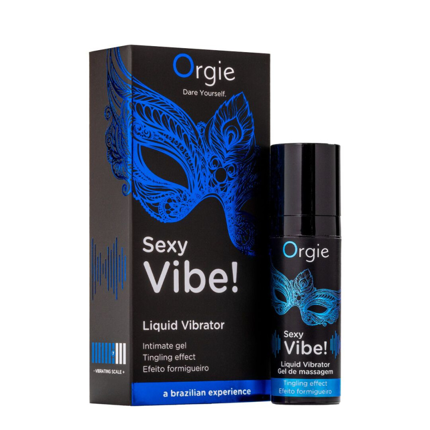 Рідкий вібратор Orgie Sexy Vibe! Liquid Vibrator, 15 мл, з ефектом мурашок фото 1
