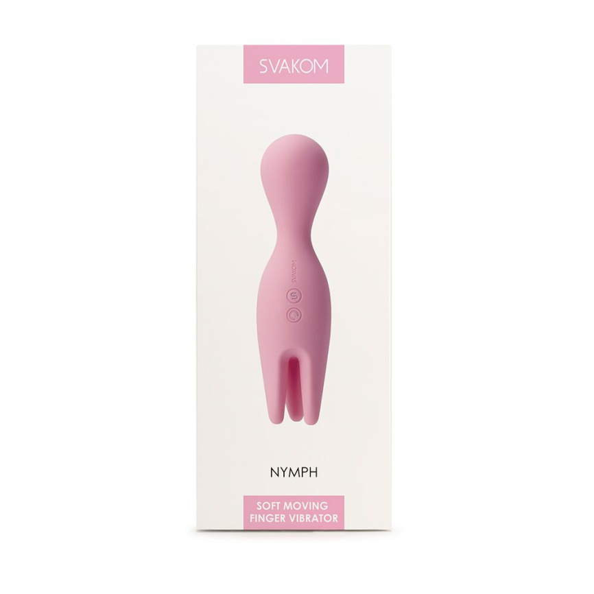 Подвійний вібратор для чутливих зон Svakom Nymph Pale Pink фото 7