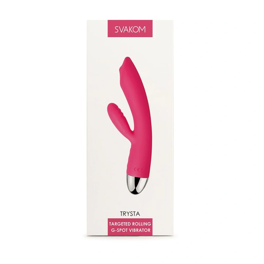 Вибратор кролик с жемчужной стимуляцией точки G Svakom Trysta Plum Red фото 7