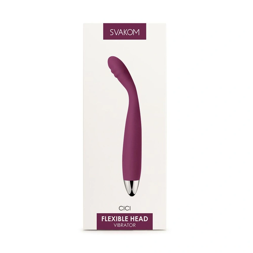 Тонкий вибратор точки G Svakom Cici Violet фото 8