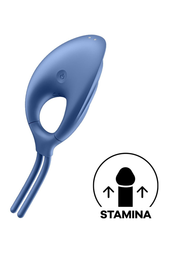 Ерекційне віброкільце-ласо Satisfyer Swordsman Blue, міцна фіксація, 10 режимів, потужний мотор фото 6