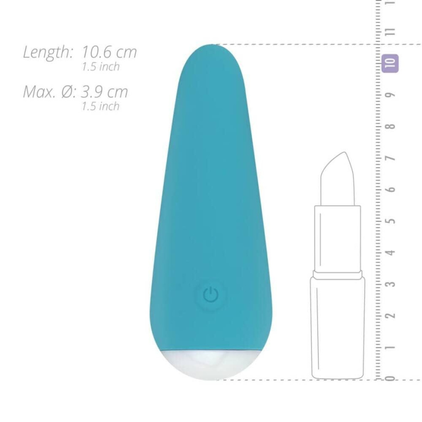Мінівібратор Cala Azul – Julia Mini Vibrator, дуже ніжний, 10 режимів фото 4