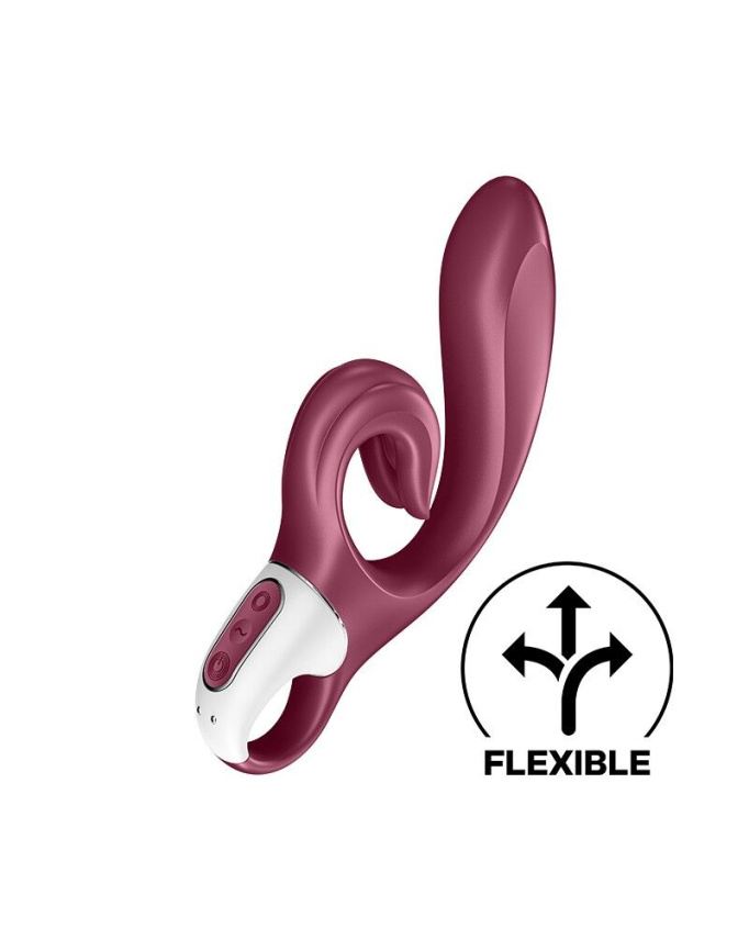 Вібратор-кролик Satisfyer Love Me Red, гнучкий, відросток з потрійним кінчиком фото 1