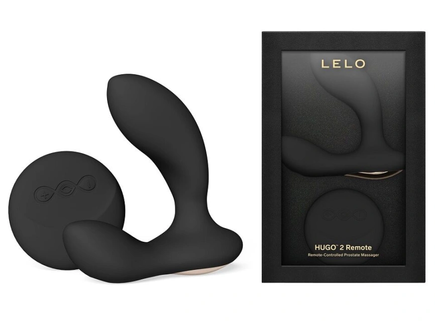 Массажер простаты LELO Hugo 2 Remote Black, 2 мотора, очень мощный, пульт ДУ фото 2