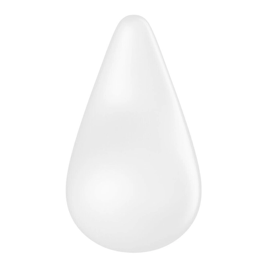 Вибратор для наружной стимуляции Satisfyer Dew Drop White, 2 мотора, 12 режимов, мягкий корпус фото 4