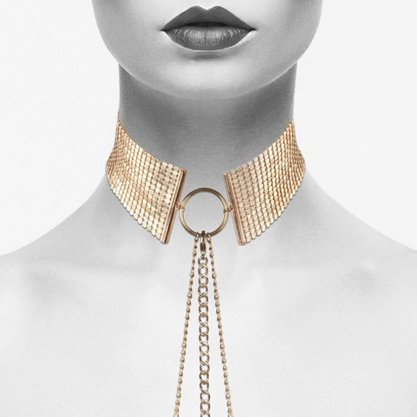 Ожерелье-воротник Bijoux Indiscrets Desir Metallique Collar - Gold фото 6