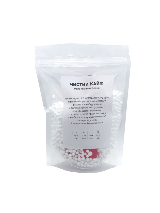 Мило у формі пеніса Чистий Кайф Red size S, крафтове мило-член, натуральне фото 4