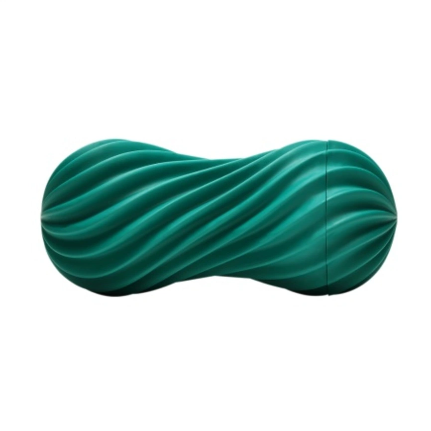 Мастурбатор Tenga FLEX Fizzy Green с изменяемой интенсивностью, можно скручивать, вакуум фото 1