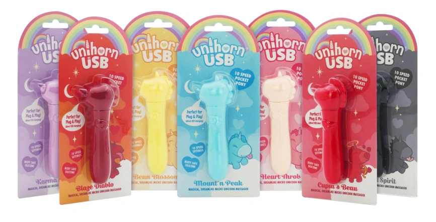 Вибратор-единорожка Unihorn USB Bullet – Blaze Diablo вибропуля, USB-зарядка, 10 режимов фото 10