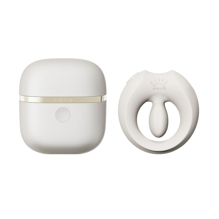 Ерекційне смарт-віброкільце Zalo Apis Ivory White, до 4 годин роботи, зарядний кейс фото 25