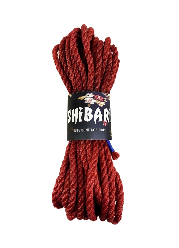 Джутовая веревка для Шибари Feral Feelings Shibari Rope, 8 м красная фото 1