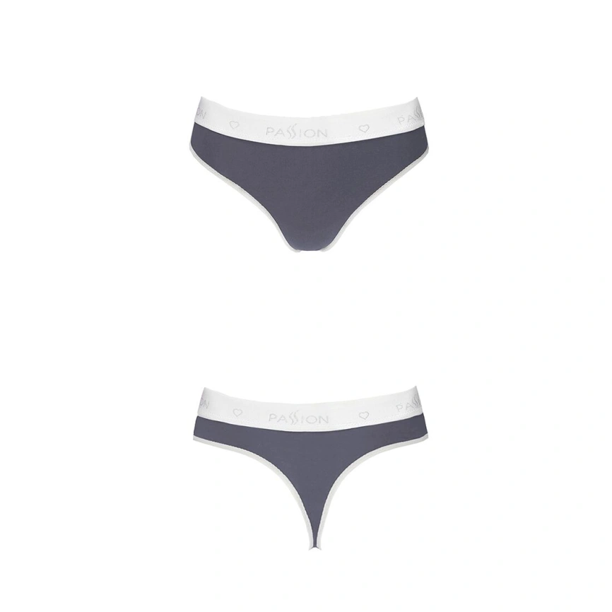 Спортивные трусики-стринги Passion PS007 PANTIES XL, dark grey фото 9