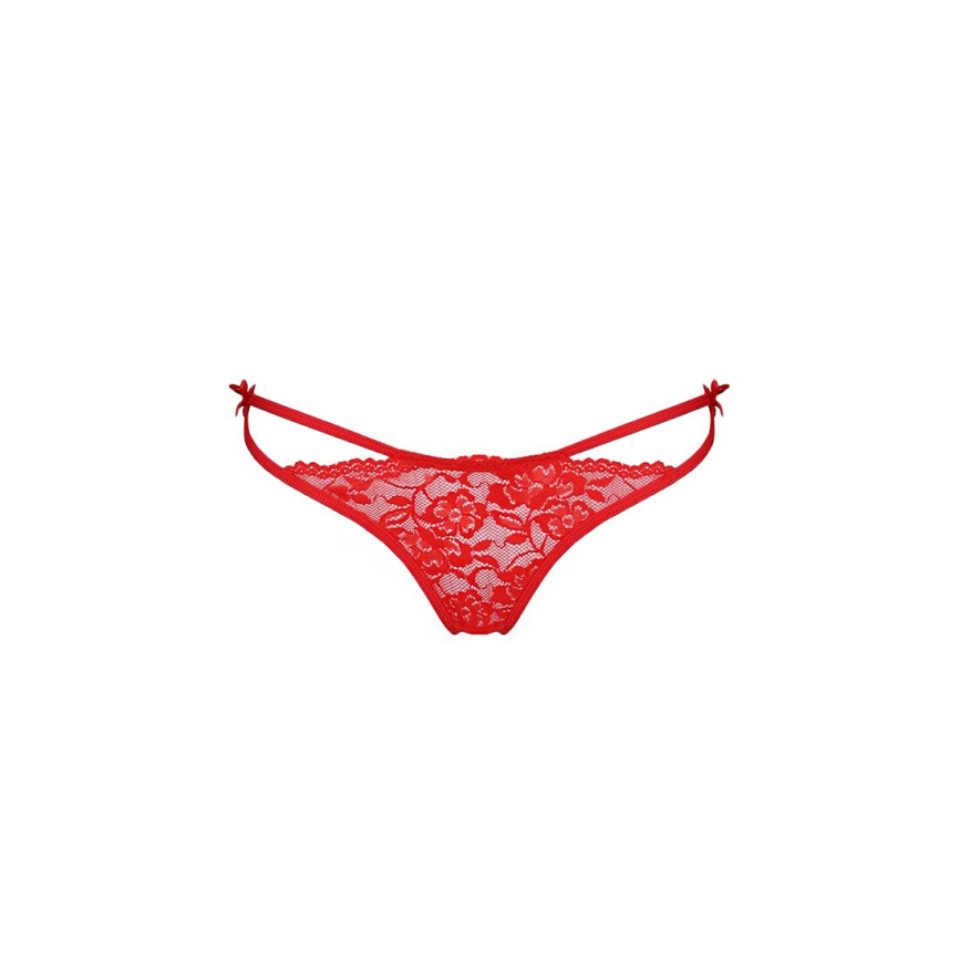 Трусики на зав'язочках з боків Passion Exclusive WARDA THONG L/XL, red фото 5