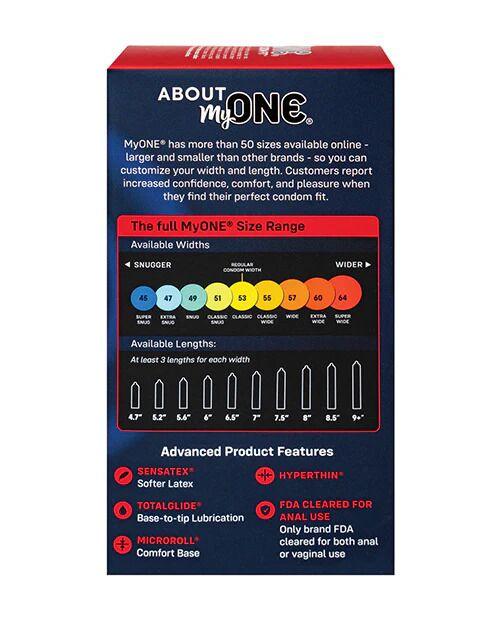 Презервативи MyONE Super Wide & Long 10 шт, картонна коробка фото 2