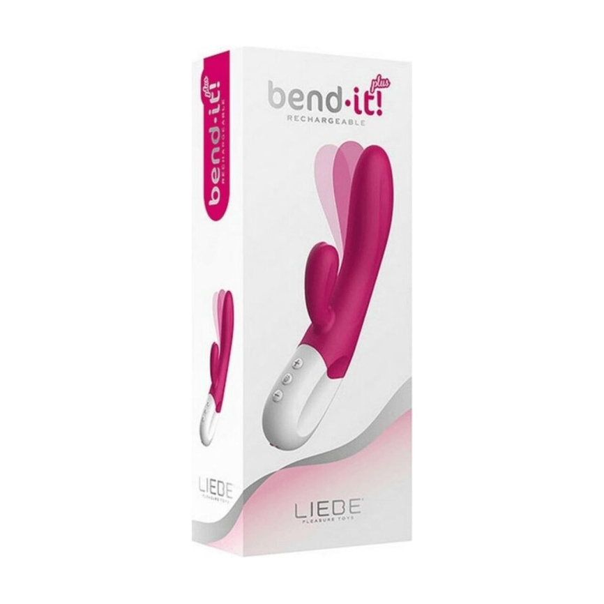 Вібратор-кролик Liebe Bend It Plus Rechargeable Cerise, гнучкий, 2 мотори, 10 режимів фото 5