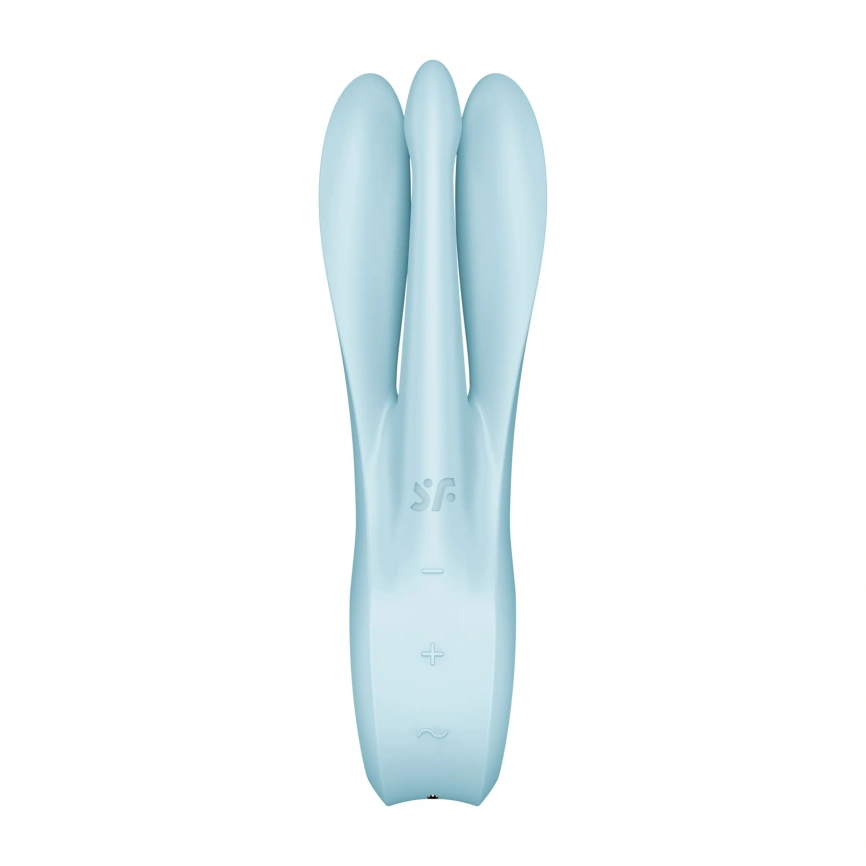 Клиторальный вибратор Satisfyer Threesome 1 Light Blue с тремя гибкими пальчиками фото 6