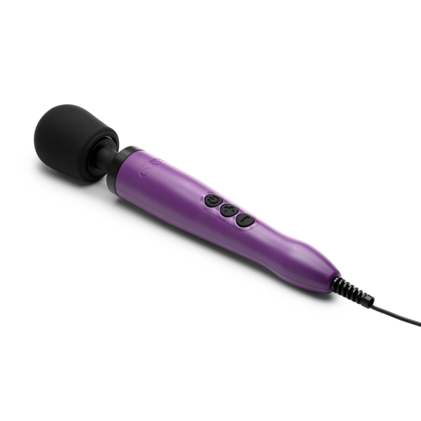 Вібромасажер DOXY Original Purple, дуже потужний, живлення 220В, пульсівні вібрації фото 3