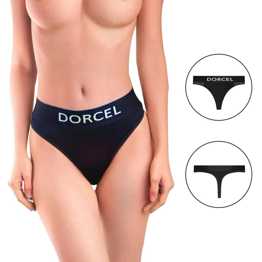 Трусики з кишенею для вібратора Dorcel PANTY LOVER M фото 1