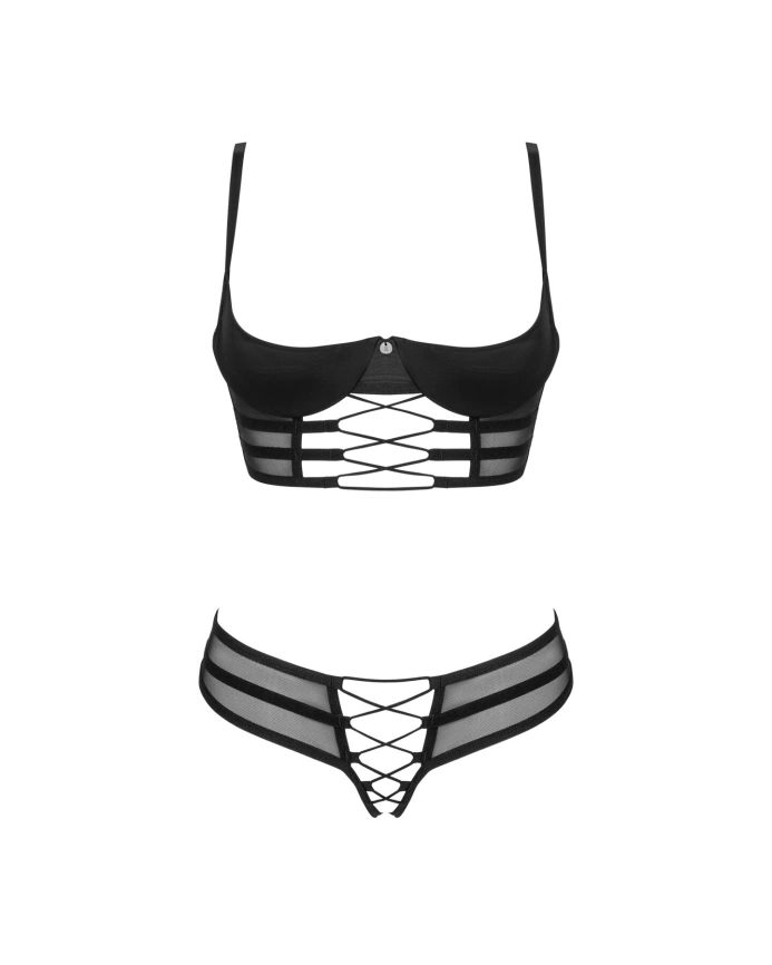 Комплект Obsessive Roxelia 2-pcs crotchless set M/L фото 3