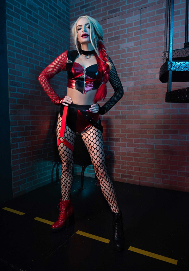 Еротичний костюм Leg Avenue Crime Spree Sweetie Costume L, топ, шорти фото 5