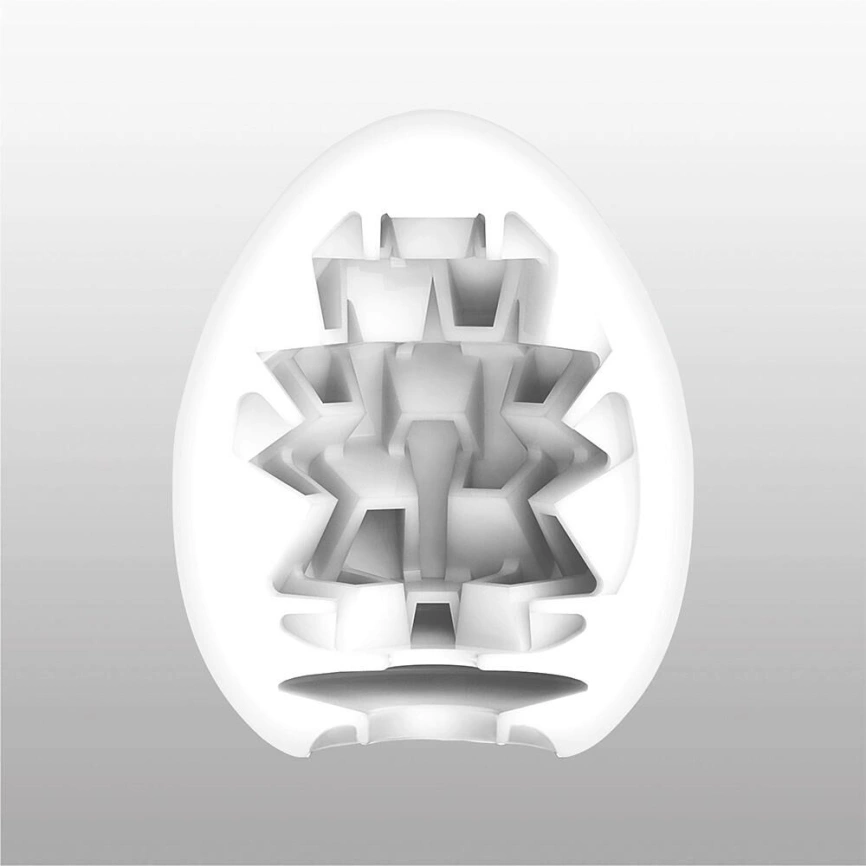 Мастурбатор-яйцо Tenga Egg Boxy с геометрическим рельефом фото 2
