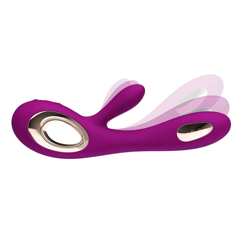Вибратор-кролик LELO Soraya Wave Deep Rose, манящие движения ствола фото 6