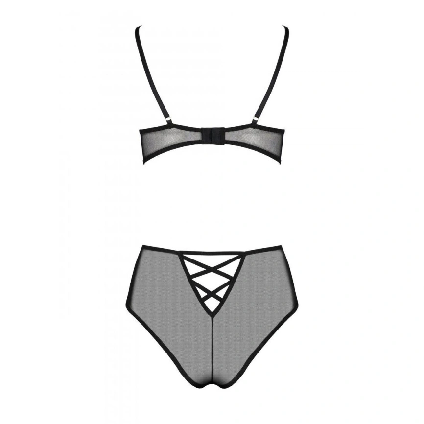 Эротический комплект с рисунком Passion LOVELIA BIKINI L/XL, black фото 11