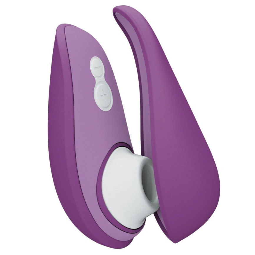 Вакуумный клиторальный стимулятор Womanizer Liberty 2 Purple, 8 режимов, магнитная крышечка фото 1