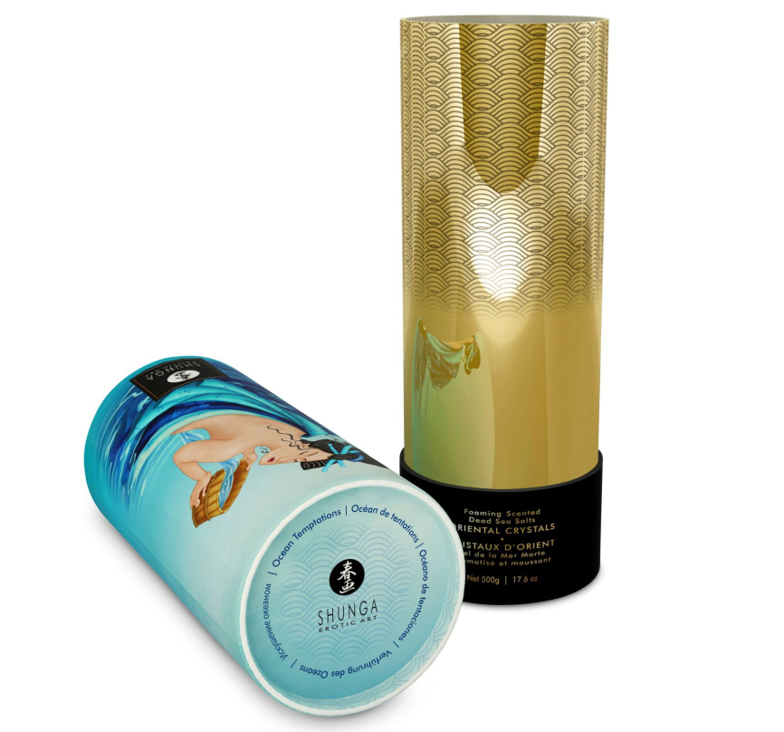Пінлива сіль для ванни Shunga Dead Sea salt Oriental Crystals — Ocean Temptations (500 г) фото 3